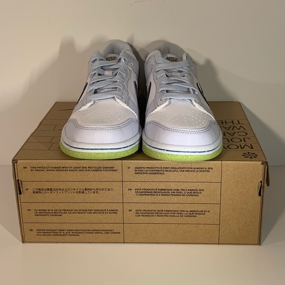 [NEW] NIKE DUNK LOW 3D SWOOSH GREY GRADE SCHOOL SHOES SIZE 4.5Y YOUTH SNEAKERS - Picture 9 of 12